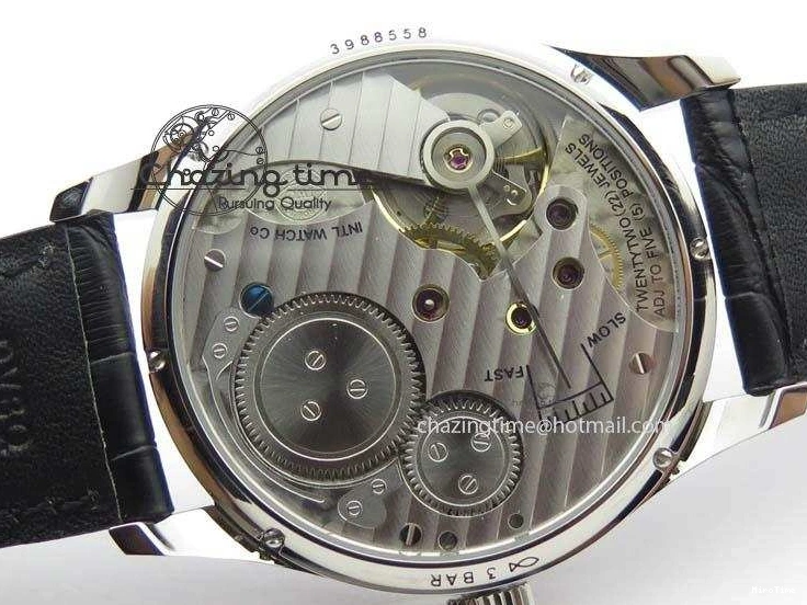 MIROTIME 0513 Portuguese IW544404 SS Gray Dial On Black Leather Strap A Practical 7259